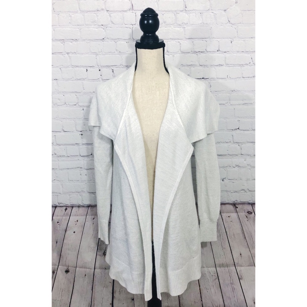 LOFT Silver Cardigan Size M